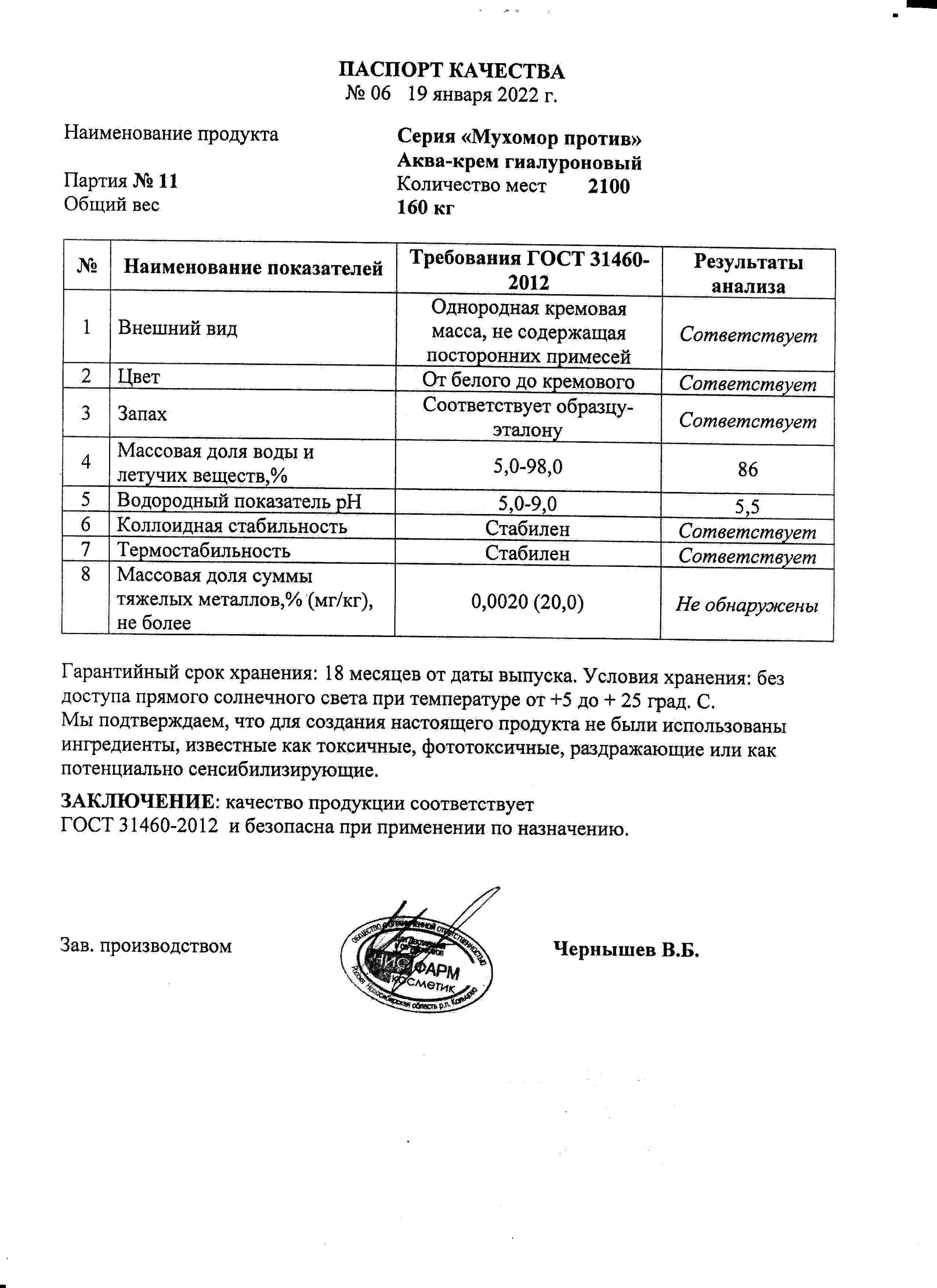 Паспорт №012022